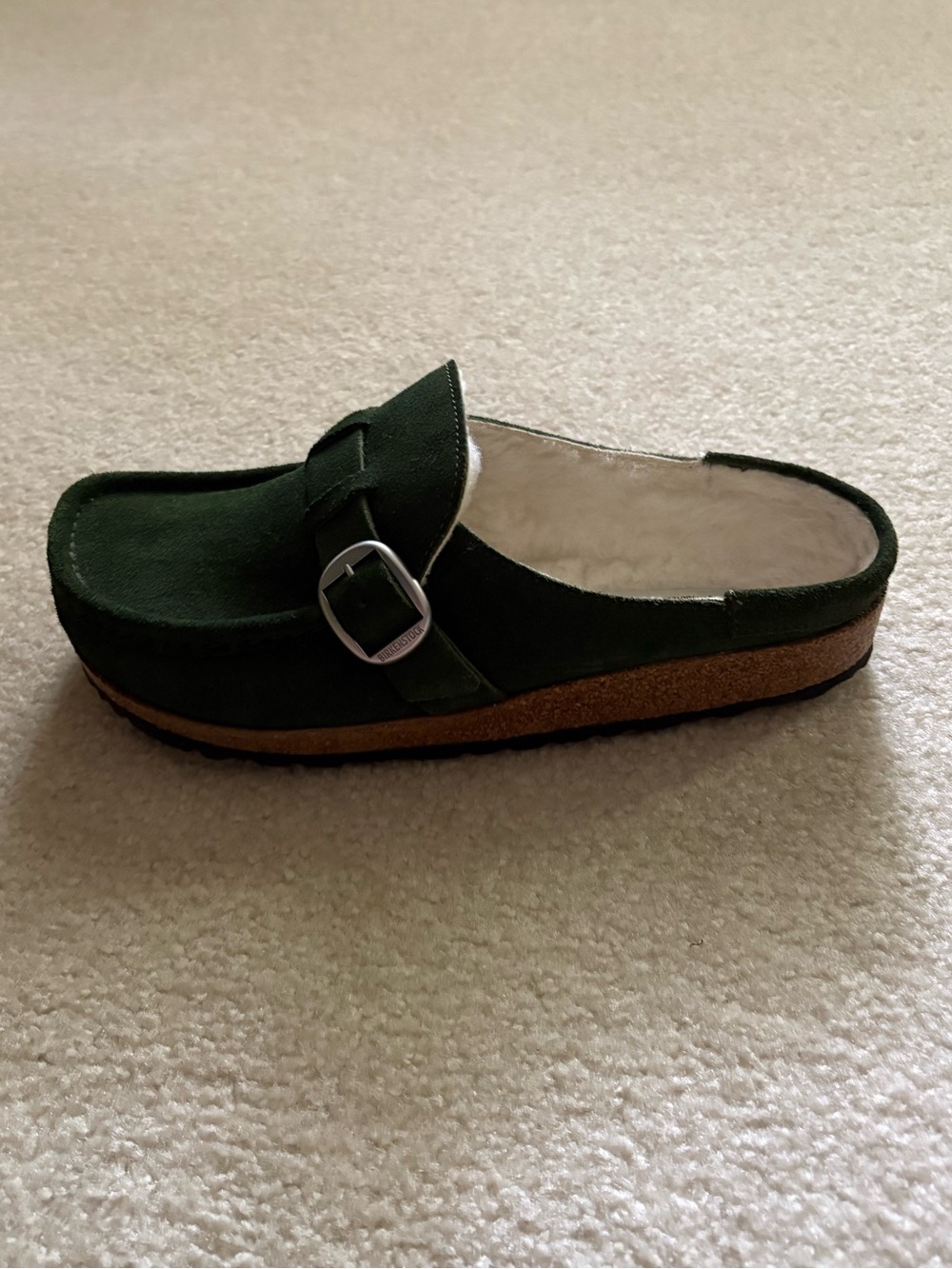 Birkenstock Women’s Sherpa Lined Suede Buckley Clog. Size 39. - Picture 8 of 13